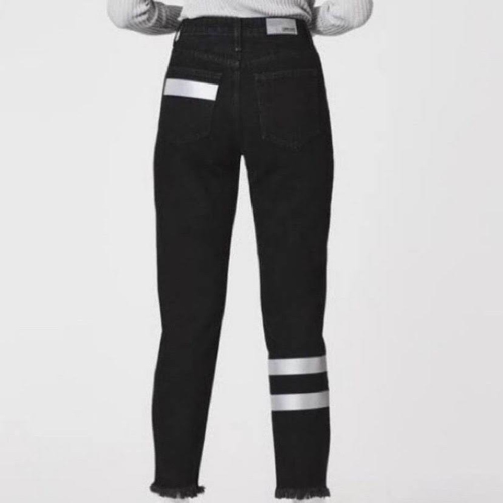 Carmar denim black straight leg jeans